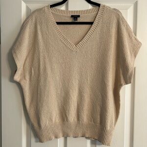 Ann Taylor V-Neck Cream Sweater
